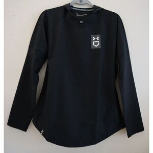 Under Armour 1374386-001 Women's Sz Medium Black Loose Fit Softball Cage Jacket